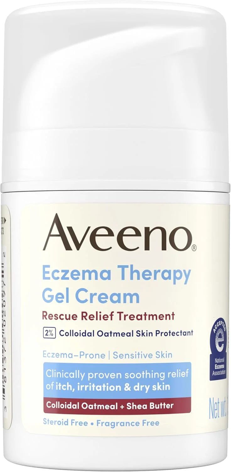 Aveeno Eczema Therapy Rescue Relief Treatment Gel Cream, 1.5 oz, 1.5 Fl Oz (Pack of 12)