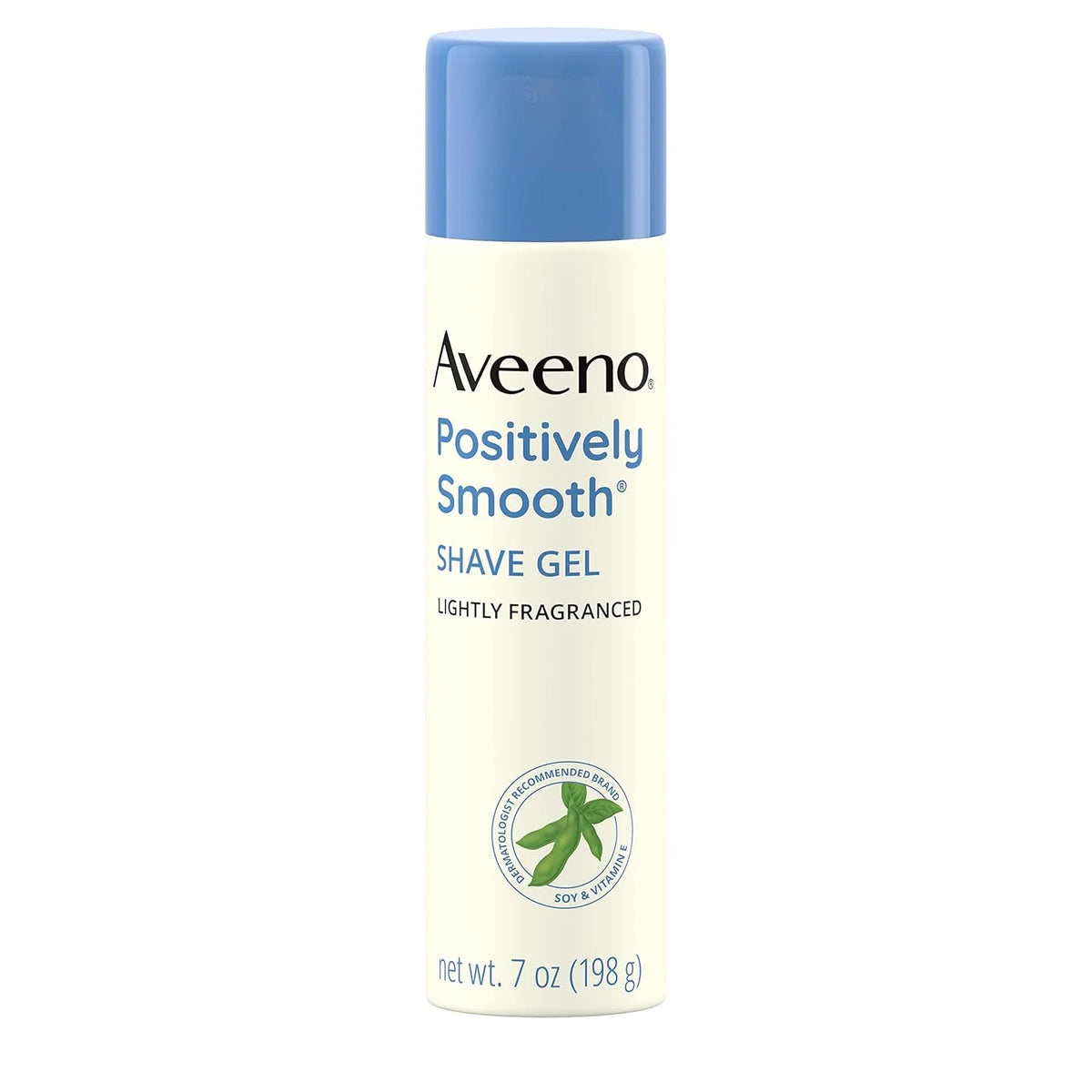 Aveeno Positively Smooth Moisturizing Shave Gel with Soy, Aloe, and Vitamin E to help Prevent Nicks, Cuts and Razor Bumps, Lightly Fragranced, 7 oz