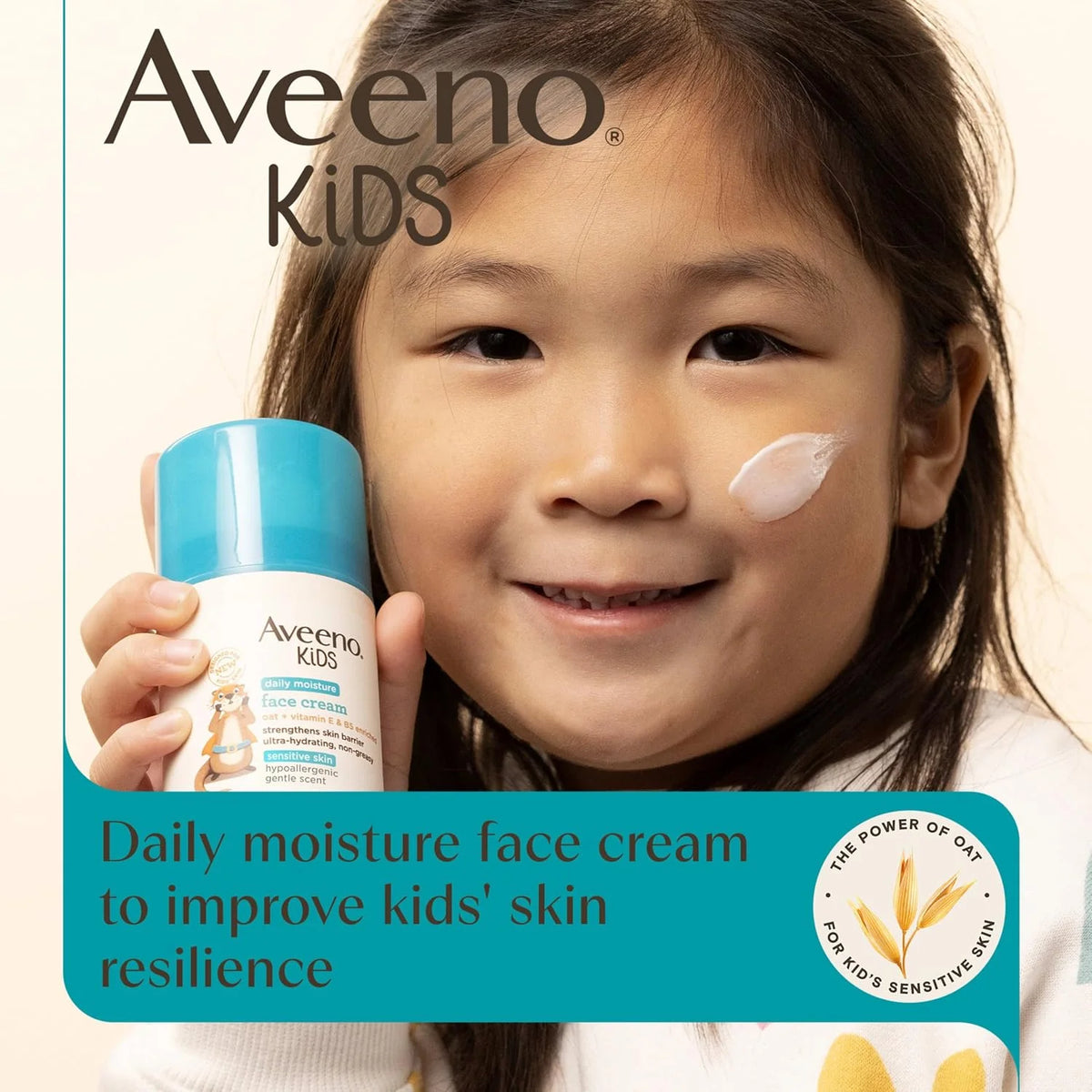 Aveeno Kids Daily Moisture Face Cream, 1.5 Ounce (Pack of 12)