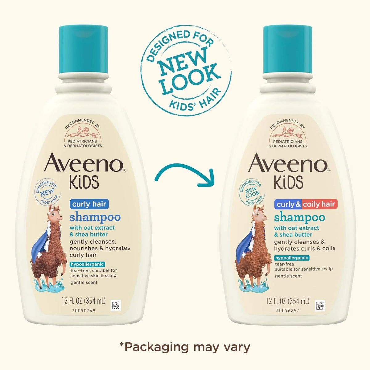 Aveeno Kids Curly & Coily Hair Shampoo, 12 fl. oz