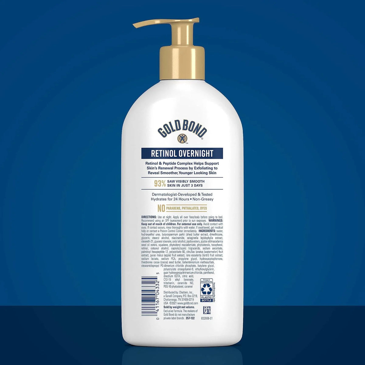 Gold Bond Age Renew Retinol Overnight Body & Face Lotion, 13 Oz