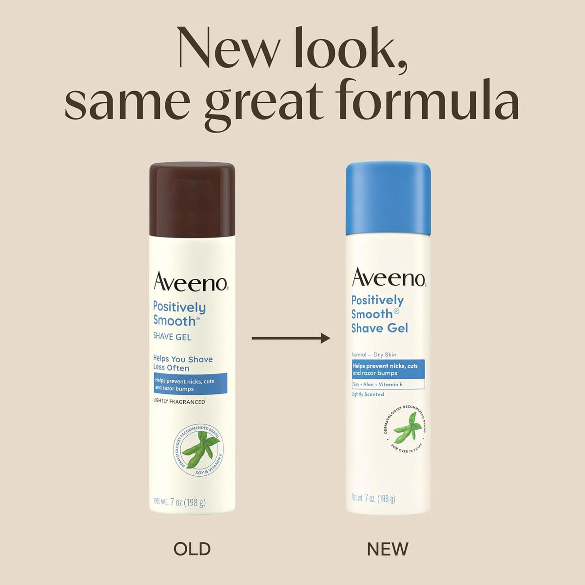 Aveeno Positively Smooth Moisturizing Shave Gel, Twin Pack, 2 x 7 oz