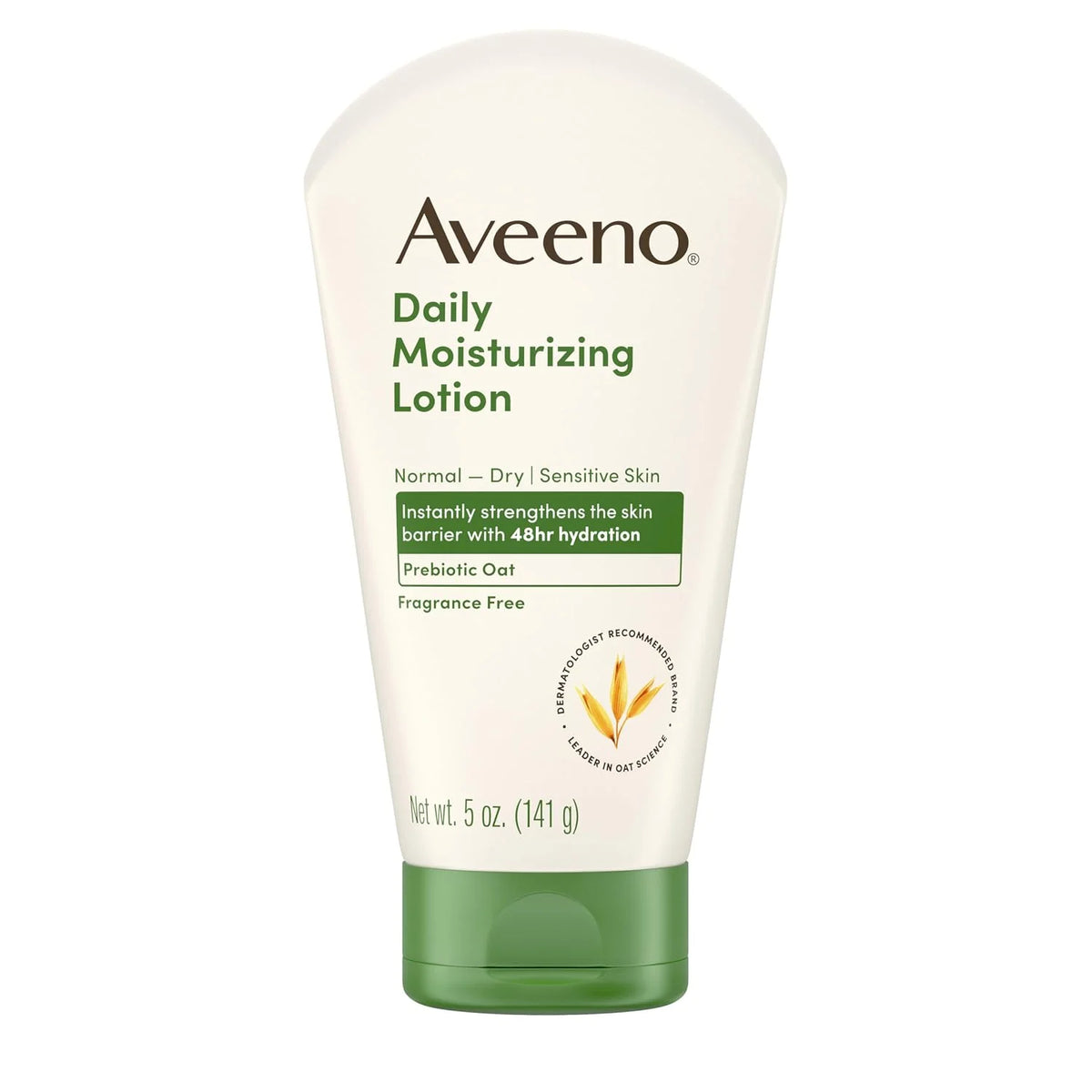 Aveeno Daily Moisturizing Body Lotion, Fragrance-Free, 5 oz