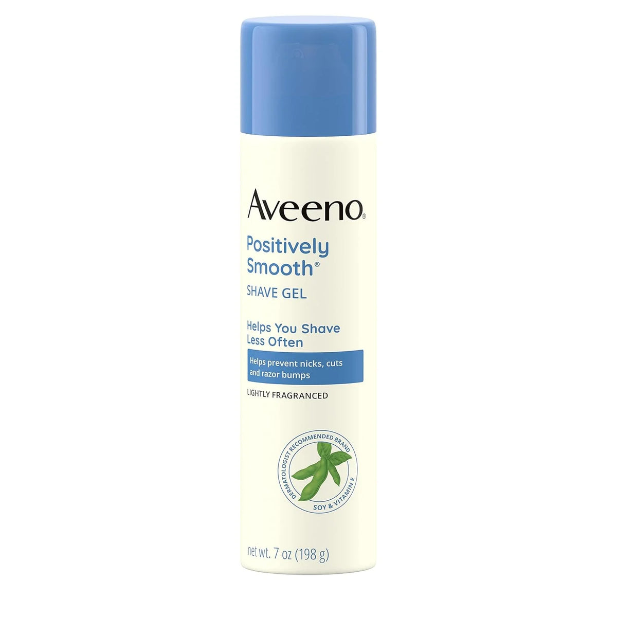 Aveeno Positively Smooth Moisturizing Shave Gel with Soy, Aloe, and Vitamin E to help Prevent Nicks, Cuts and Razor Bumps, Lightly Fragranced, 7 oz
