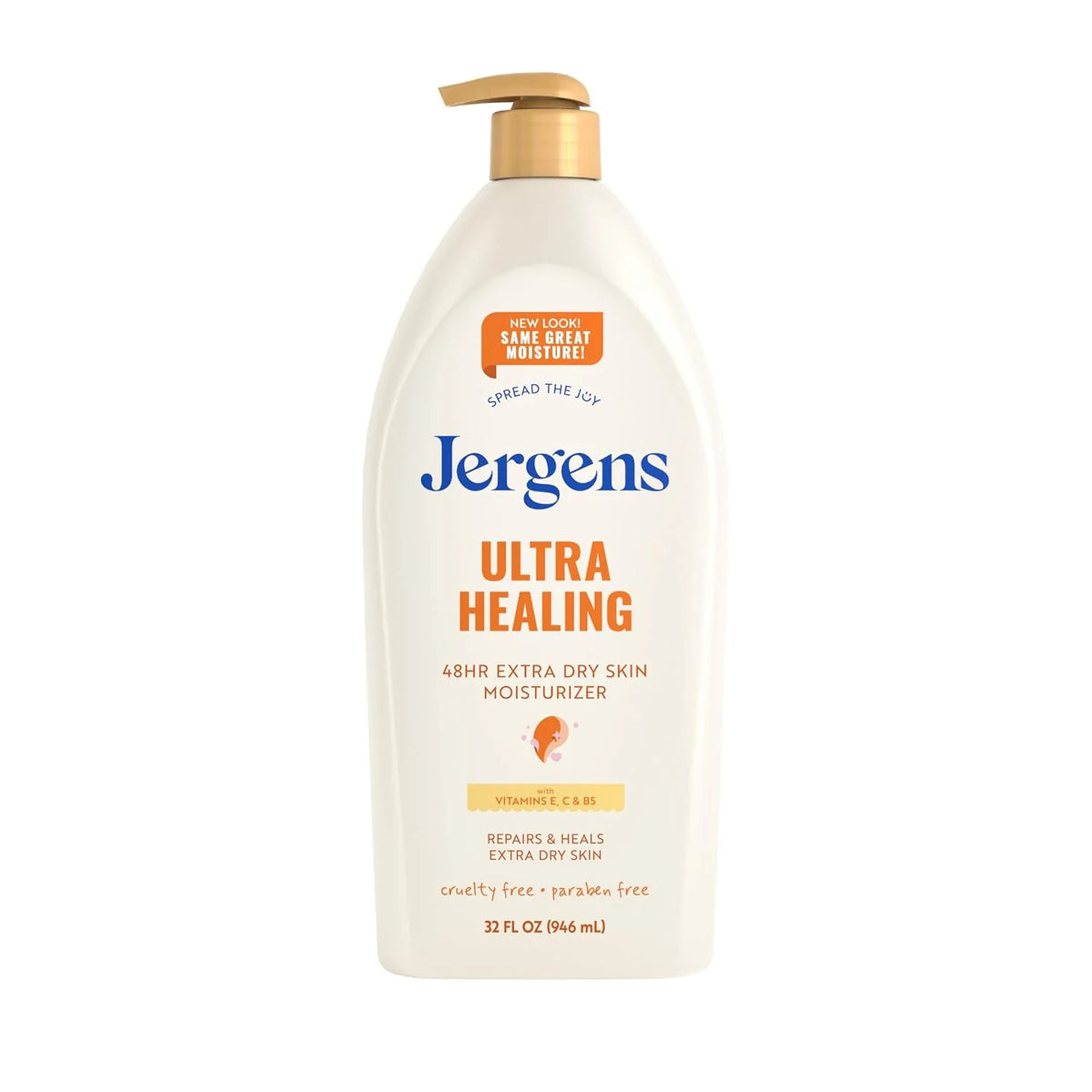 Jergens Ultra Healing Body Lotion, Moisturizer for Dry Skin, 32 fl oz