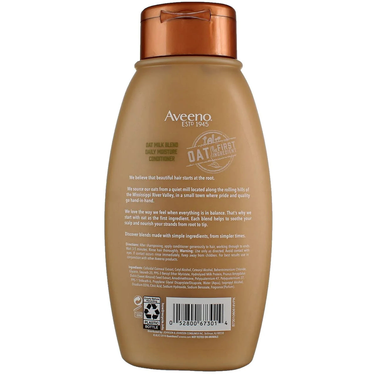 Aveeno Conditioner Oat Milk Blend 12 Ounce (Moisture) (Pack of 2)