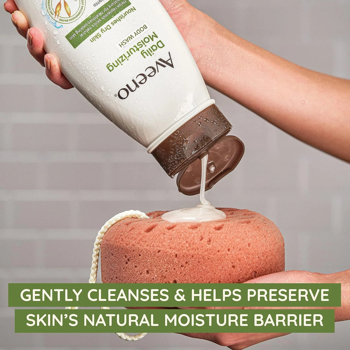 Aveeno Daily Moisturizing Body Wash for Sensitive Skin + Prebiotic Oat, Gently Cleanses, Nourishes & Feels Moisturizing Dry Skin, Light Fragrance, Refill Pouch, 36 fl. oz (Pack of 3)