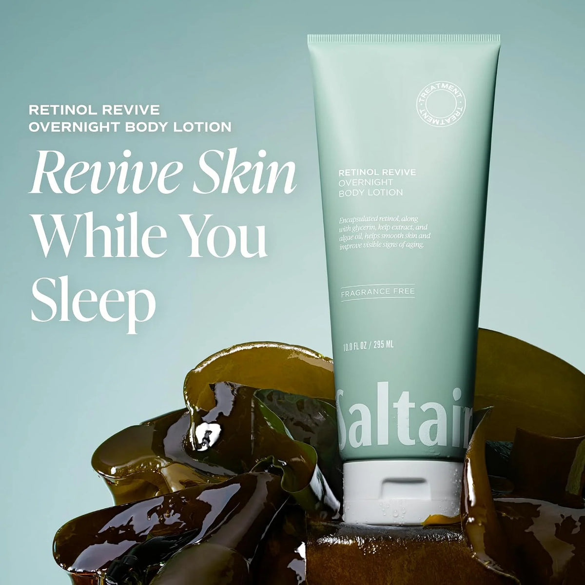 Saltair Retinol Revive Night Lotion | Firming Body Lotion | 10 oz Pump