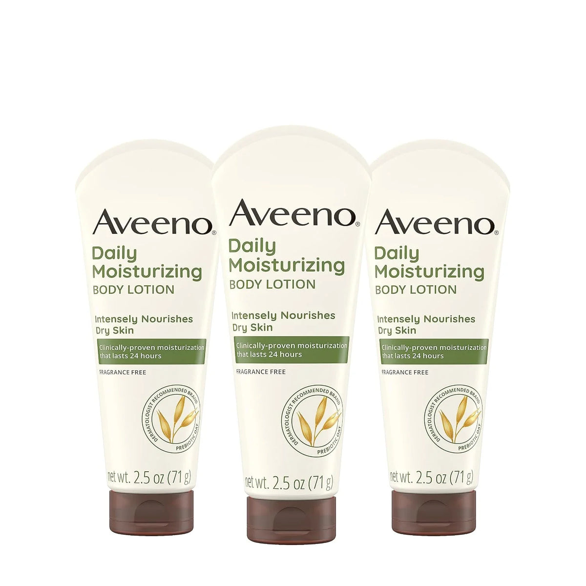 Aveeno Daily Moisturizing Body Lotion, Gentle Lotion Nourishes Dry Skin With Moisture & Daily Moisturizing Body Wash, 2 Ounce