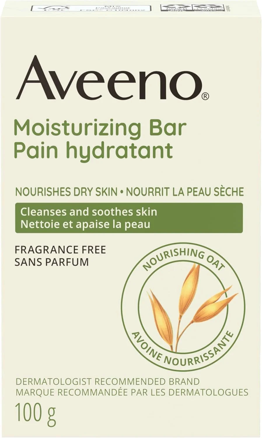 Aveeno Bar Dry Size 3.5 Ounce Aveeno Moisturizing Bar For Dry Skin (Pack of 3)