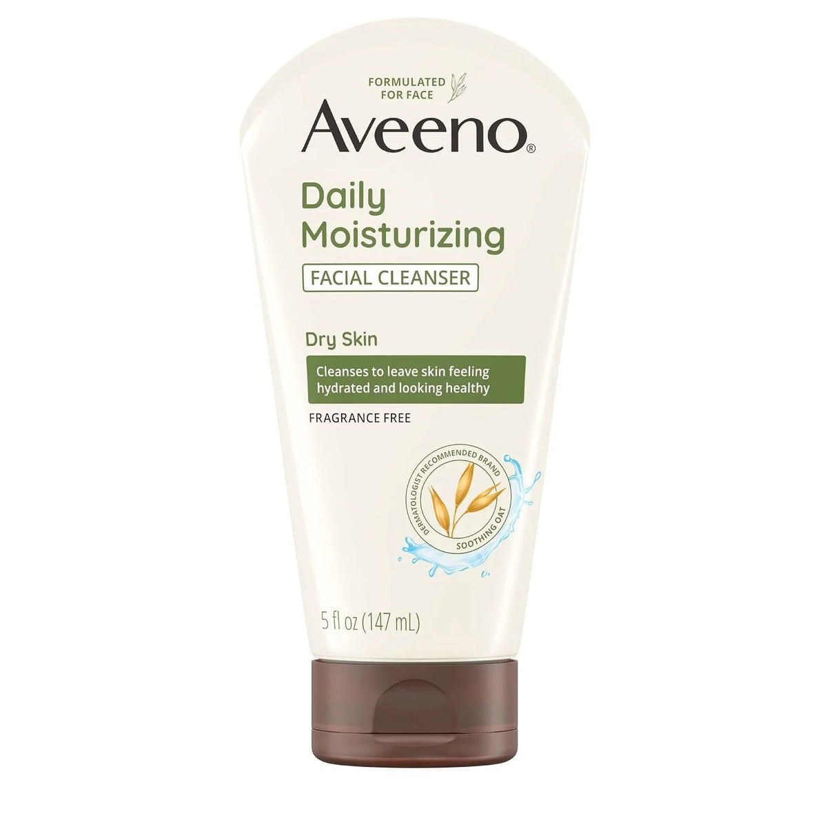 Aveeno Daily Moisturizing Face Cleanser, Fragrance-Free, 5 fl oz