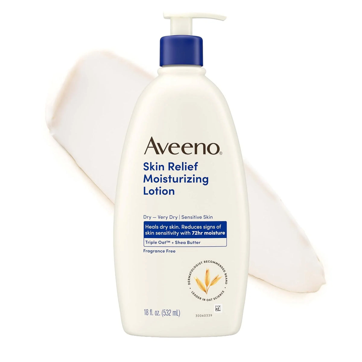 Aveeno Skin Relief Moisturizing Lotion, Fragrance-Free, 18 fl. oz