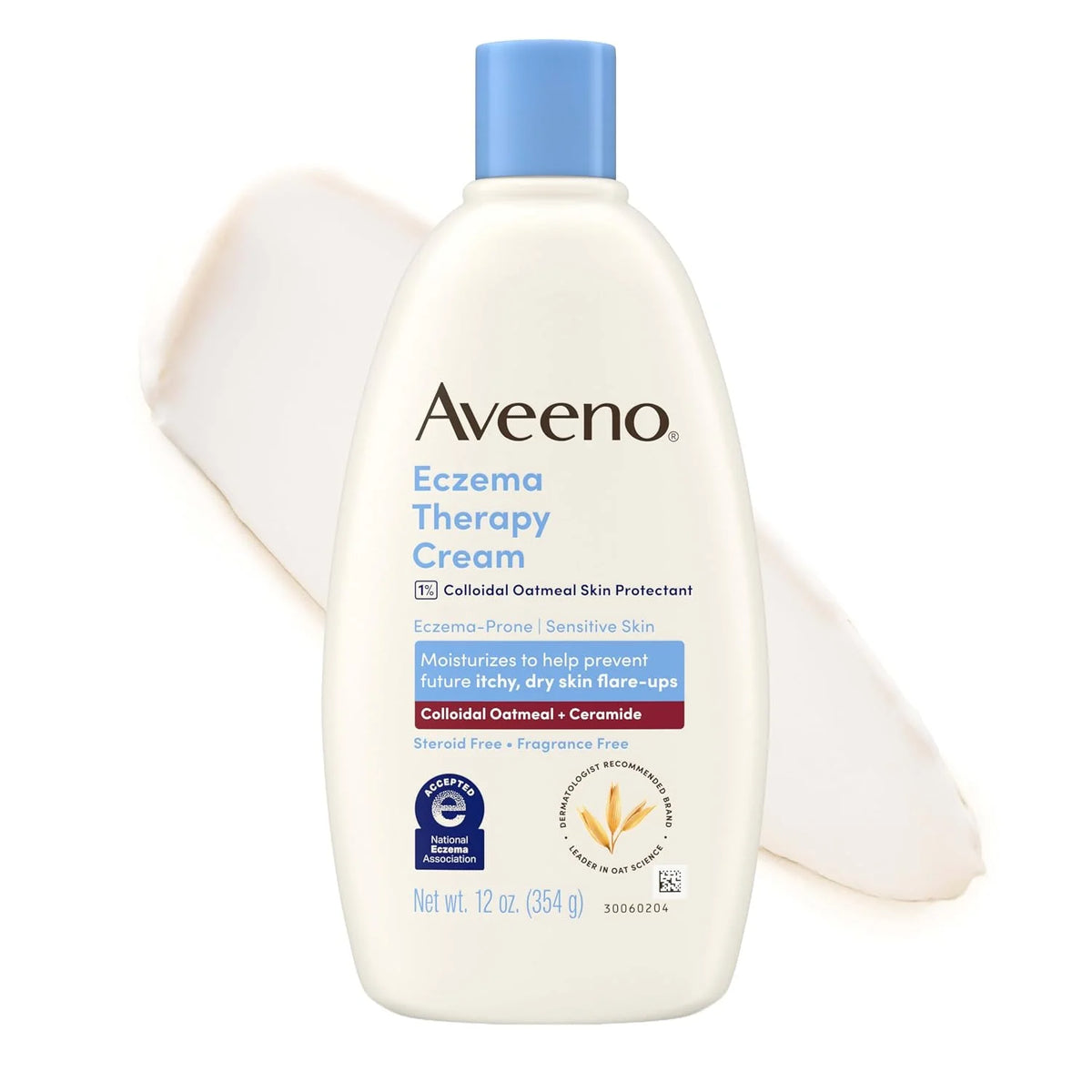 Aveeno Eczema Therapy Daily Moisturizing Body Cream, Fragrance-Free 12 oz