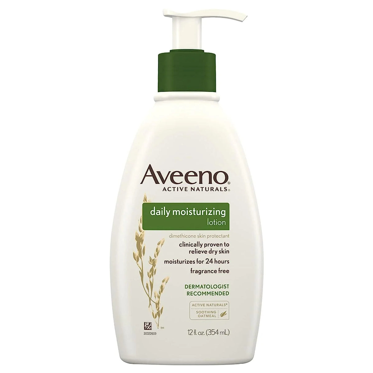 Aveeno, Active Naturals, Daily Moisturizing Lotion, Fragrance Free, 12 fl oz (354 ml) - 2pc
